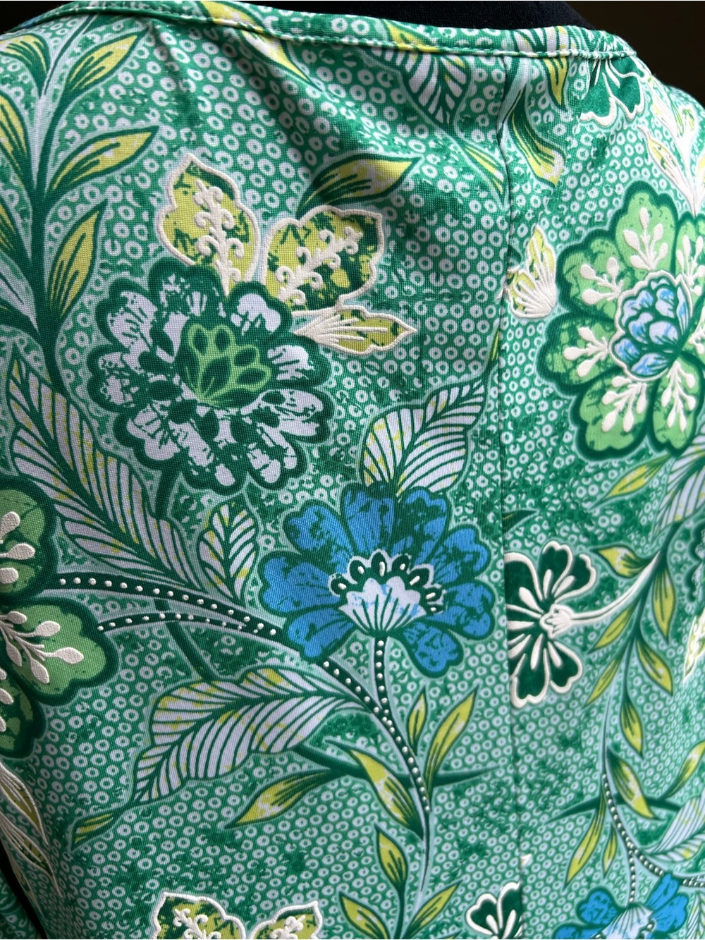 Ruby Rd Floral Green  Dress - Green Floral Pattern - Picture 3 of 4